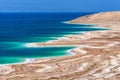 Dead Sea, Jodran - salty coastline landscape