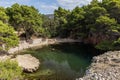 Dead Sea at the Lokrum Island in Croatia Royalty Free Stock Photo