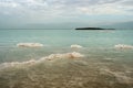 Dead Sea in the morning on a cloudy day Royalty Free Stock Photo