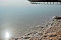 Dead Sea in the morning in sunny weather Royalty Free Stock Photo