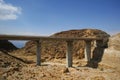 Dead Sea road bridge Royalty Free Stock Photo