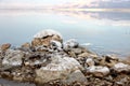 Dead Sea Salt at Jordan rocks