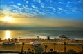 Dead Sea, is a salt lake bordering Jordan to the north, and Israel to the west Royalty Free Stock Photo