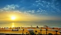 Dead Sea, is a salt lake bordering Jordan to the north, and Israel to the west Royalty Free Stock Photo