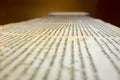 Dead Sea Scrolls on display at the caves of Qumran. They consist