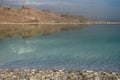 Dead Sea in the morning on a cloudy day Royalty Free Stock Photo