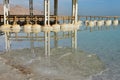 Dead Sea in the morning in sunny weather Royalty Free Stock Photo