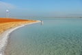 Dead Sea in the morning in sunny weather Royalty Free Stock Photo