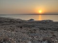 Dead Sea Shore in Jordan Royalty Free Stock Photo
