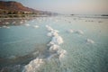 dead sea sunrise salt sea landscape Royalty Free Stock Photo