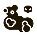 Dead Skull Smoke Icon Vector Glyph Illustration