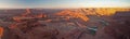 Deadhorse Point panorama at sunrise Royalty Free Stock Photo