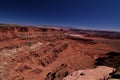 Deadhorse point state park utah red sandstone valley salt pool in the valley canyon Royalty Free Stock Photo