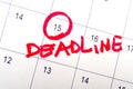 Deadline Royalty Free Stock Photo