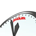 Deadline clock, time concept. Business background. Internet marketing. Daily infographic