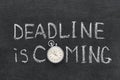 Deadline coming Royalty Free Stock Photo