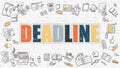 Deadline Concept with Doodle Design Icons.