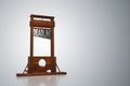 The deadline concept with guillotine - 3d rendering