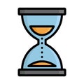 Deadline, egg timer Vector Icon which can easily modify Royalty Free Stock Photo