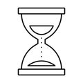 Deadline, egg timer Vector Icon which can easily modify Royalty Free Stock Photo