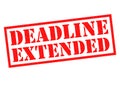 DEADLINE EXTENDED Royalty Free Stock Photo