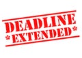 DEADLINE EXTENDED Royalty Free Stock Photo