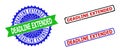 DEADLINE EXTENDED Rosette and Rectangle Bicolor Stamp Seals with Unclean Styles