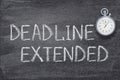 Deadline extended watch