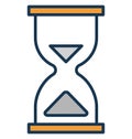 Deadline, hourglass Isolated Vector Icon can be easily edit and modify Royalty Free Stock Photo
