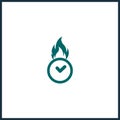 deadline logo. Time icon  fire Clock vector icon  deadline simple icon Royalty Free Stock Photo