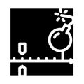 deadline project glyph icon vector illustration