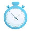 Deadline stopwatch icon cartoon vector. Timer clock Royalty Free Stock Photo