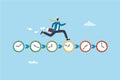 Deadline urgency, timer clock countdown, pressure to finish work within time limit, due date or timing to complete responsibility