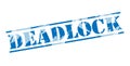 Deadlock blue stamp Royalty Free Stock Photo