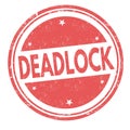 Deadlock sign or stamp