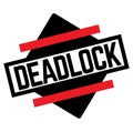 DEADLOCK stamp on white Royalty Free Stock Photo