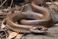 Deadly brown snake in Australia Royalty Free Stock Photo