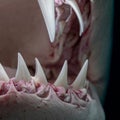 The Deadly Jaws of a Great White Shark Royalty Free Stock Photo