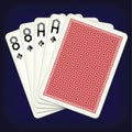 Deadman Hand - playing cards vector illustration