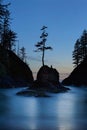 Deadman`s Cove at Cape Disappointment at Twilight
