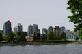 Deadman`s Island and downtown Vancouver view