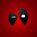 Deadpool eyes vector illustration Royalty Free Stock Photo