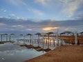 Deadsea einbokek Beach morning