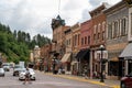 Main street in downtown Deadwood, a tourist town featuring gunslinging cowboys, casinos