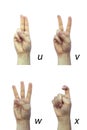 Deaf alphabet