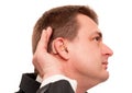 Deaf Business Man Royalty Free Stock Photo