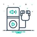 Mix icon for Deaf, device and machine