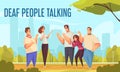 Deaf People Talking Background