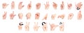 Deaf sign language Royalty Free Stock Photo