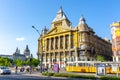 Deak Ferenc square in center of Budapest, Hungary